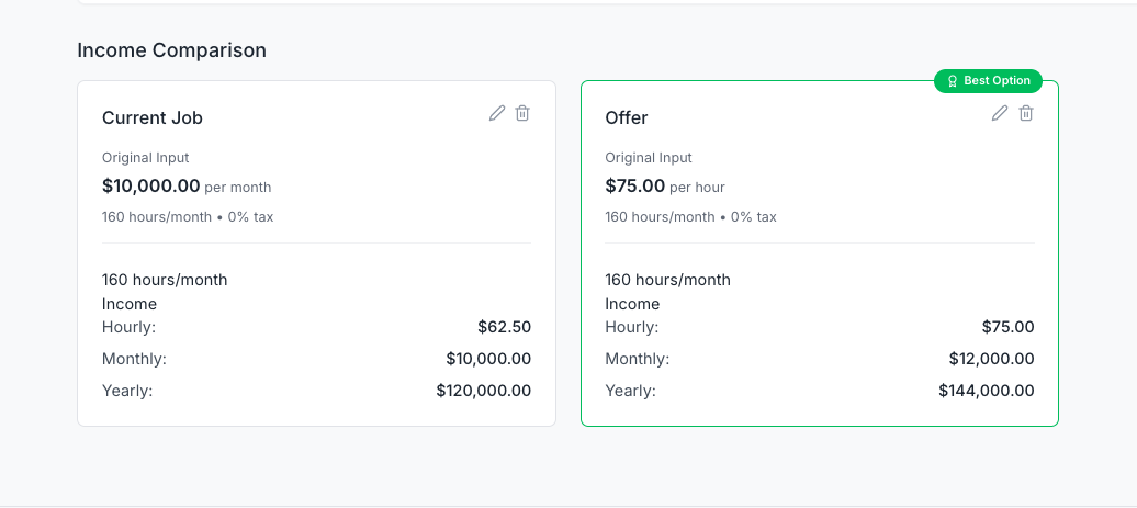 Income Calculator